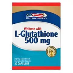 HEALTHY AMERICA - L-GLUTAMINA 500MG X 30 CAPSULAS WHITONE WITH