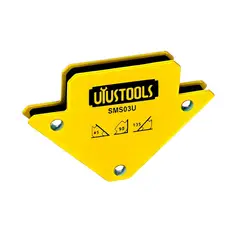 UYUSTOOLS - Sujetador Escuadra Magnética Soldar 3" 3 Ángulos
