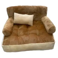 GENERICO - Cama Sofa Beige para mascotas