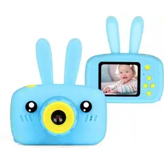 GENERICO - Mini Cámara Digital para Niños 1080P Diseño Conejito azul