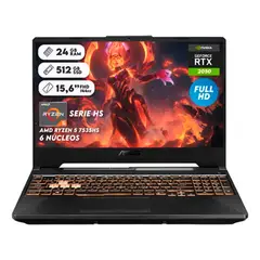 ASUS - Portatil Gamer Tuf Ryzen 5 7535h Ram 24gb Ssd 512 Rtx 2050 4gb