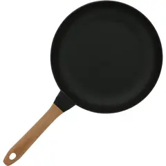 STAUB - - Sartén de Hierro Fundido Mango de Madera Negro Mate