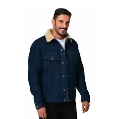 LEC LEE - Chaqueta Ovejera Hombre Índigo Oscuro XLÍndigo oscuro