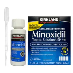 SIGNATURE - Minoxidil Kirkland 5% Original x1 Anticaída Hombre