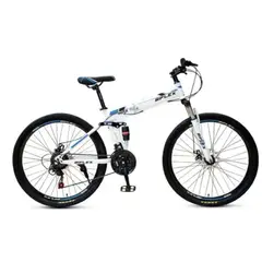 GENERICO - BICICLETA PLEGABLE 27 AUDI-27.5 BLANCO