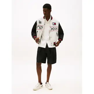 TOMMY HILFIGER - Bermudas negro con logo colección F1 APXGP