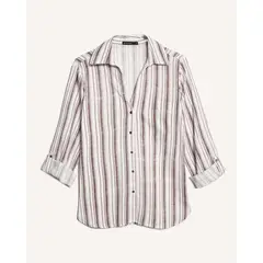 SEVEN SEVEN - Blusa Estampada Con Bolsillo Para Mujer Crudo
