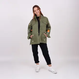 JULIANA SANCHEZ - Chaqueta Fuego - Verde militar