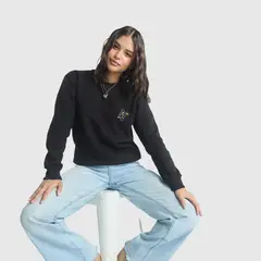 JULIANA SANCHEZ - Buzo Ser Feliz - Negro