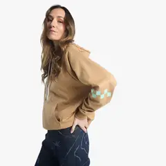 JULIANA SANCHEZ - Buzo Corazón en llamas - Café