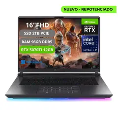 ASUS - PORTATIL ROG STRIX G615LR INTEL CORE ULTRA 9 275HX RAM 96GB SSD 2TB RTX 5070Ti 12GB
