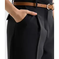 SEVEN SEVEN - Pantalón Sastre Con Cinturón Para Mujer Verde