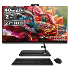 LENOVO - TODO EN UNO 3 27ALC6 RYZEN 7-7730U 40GB RAM 2TB SSD PANTALLA 27″ FHD LED