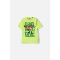 MIC - Camiseta de manga corta verde para niño