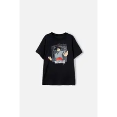 DRAGON BALL - Camiseta de manga corta negra para niño
