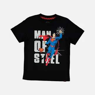 DC COMICS - Camiseta de Superman manga corta para niño