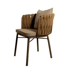 GENERICO - Silla De Exterior Oporto Champagne- 63X53X73 cm