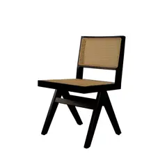 GENERICO - Silla De Comedor Olivia Negra - 48x54x80 cm