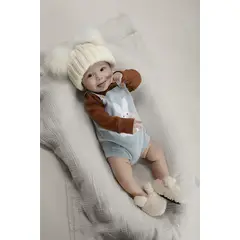 BABY SAMUU - Braga tejida Bunny Blue