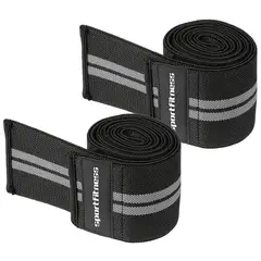 SPORTFITNESS - Bandas Rodilla Para Sentadillas Gris Set X2 Gym