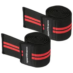 SPORT FITNESS - Bandas Rodilla Sportfitness Para Sentadillas Rojo Set X2 Gym