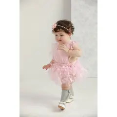 BABY SAMUU - Mameluco de tull con mariposas Clay