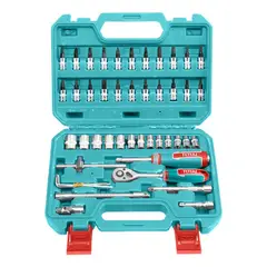 TOTAL - Juego De Rache Con Copas 14 X 46 Pzs Industrial