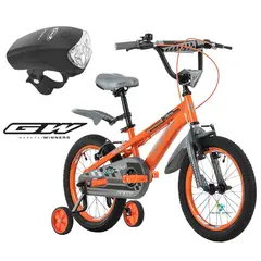 GW - Bicicleta Niño Niña Rin 16 Accesorios Ruedas Auxiliares