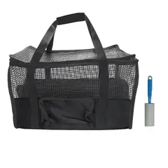 HALLY PET - Maletín Cargador Med + Quitamotas Negro