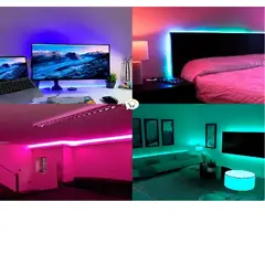 SKY - Cinta Led Rgb Bluetooth Luces Usb Tv Hogar Música 5mts Luz Colores