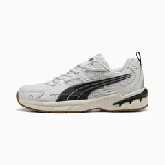 PUMA - Tenis Hombre Milenio Tech 2000 402625‑03 Blanco Negro Retro
