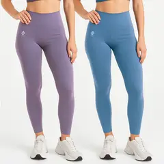 GENERICO - Set x2 Leggings Deportivos Mujer Alopa Cintura Alta Moldeadora Gym Yoga Running