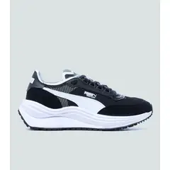 PUMA - Tenis Hombre Rider Elite 402922‑05 Negro Gris Retro Comfort