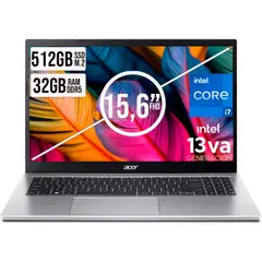 ACER - PORTATIL ASPIRE INTEL CORE I7-13620H SSD 512GB RAM 32GB DDR5 15,6 IPS FHD