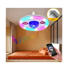 GENERICO - Lampara Bombillo Luz Led Rgb 36w Parlante Bluetooth Remoto