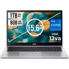 ACER - PORTATIL ASPIRE INTEL CORE I7-13620H SSD 1TB RAM 8GB DDR5 15,6 IPS FHD