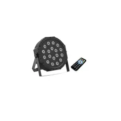GENERICO - Luz Led Ritmica Dmx + Control 18 Leds Fiestas Dj Discoteca
