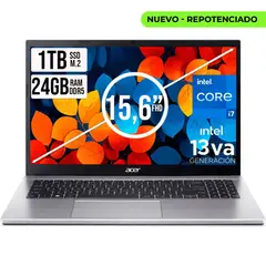 ACER - PORTATIL ASPIRE INTEL CORE I7-13620H SSD 1TB RAM 24GB DDR5 15,6 IPS FHD