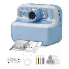 GENERICO - Cámara Digital Infantil con Impresora Instantánea Fotos al Momento