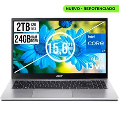 ACER - PORTATIL ASPIRE INTEL CORE I7-13620H SSD 2TB RAM 24GB DDR5 15,6 IPS FHD