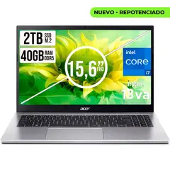 ACER - Portátil Aspire Intel Core I7 13620H 2TB SSD 40GB RAM 15.6 FHD