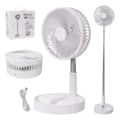 GENERICO - Ventilador plegable de mesa o de pie recargable usb