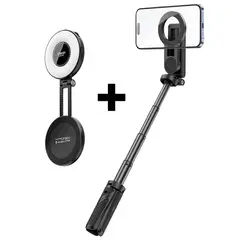 ULANZI - Trípode JJ03 y Aro De Luz Magnético Para Celular LM19