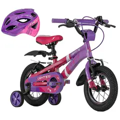 GW - Bicicleta + Casco Niño Niña Rin 12 Con Accesorios