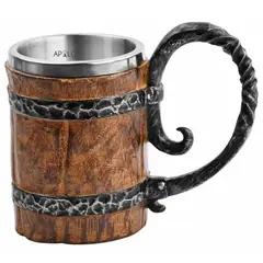 APOLO - Vaso taza Mugs Jarra Barril Cerveza Estilo Medieval Vikingos