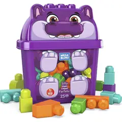 FISHER PRICE - Mega Bloks First Builders Silly Hippo fichas de construcción 25 piezas