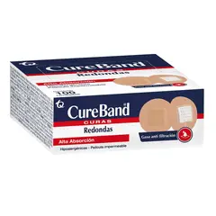 CURE BAND - Curitas Redondas Post Puncion Cureband Caja X 100 Und