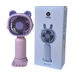 GENERICO - Mini Ventilador de Mano Eléctrico Portátil Recargable Rosa