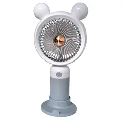 GENERICO - Mini Ventilador de Mano Eléctrico Portátil Recargable Blanco