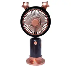 GENERICO - Mini Ventilador de Mano Eléctrico Portátil Recargable Negro